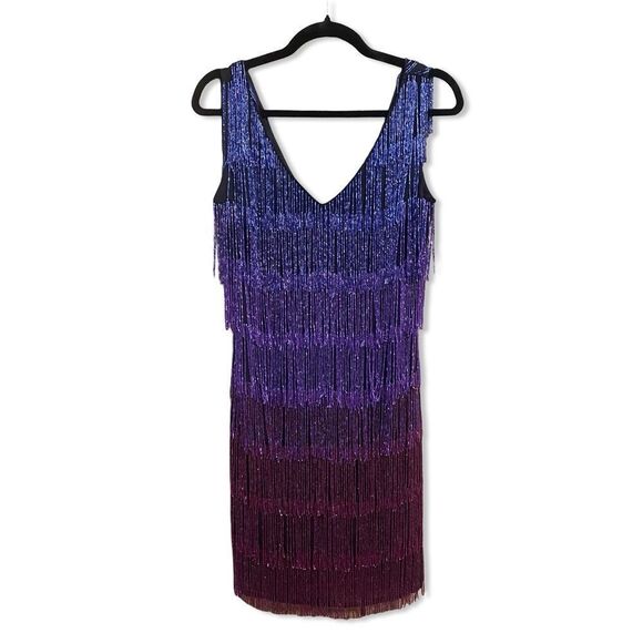 Yaura Zircachi Mini Dress Embellished
Purple Ombre Fringe beaded Revolve $530 8 - Picture 7 of 11